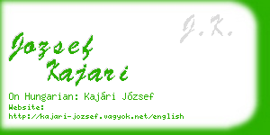 jozsef kajari business card
